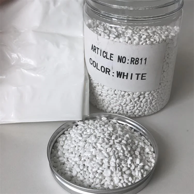 Masterbatch branco Tio2 de alta dispersão e alta qualidade para filme 18 Masterbatch branco